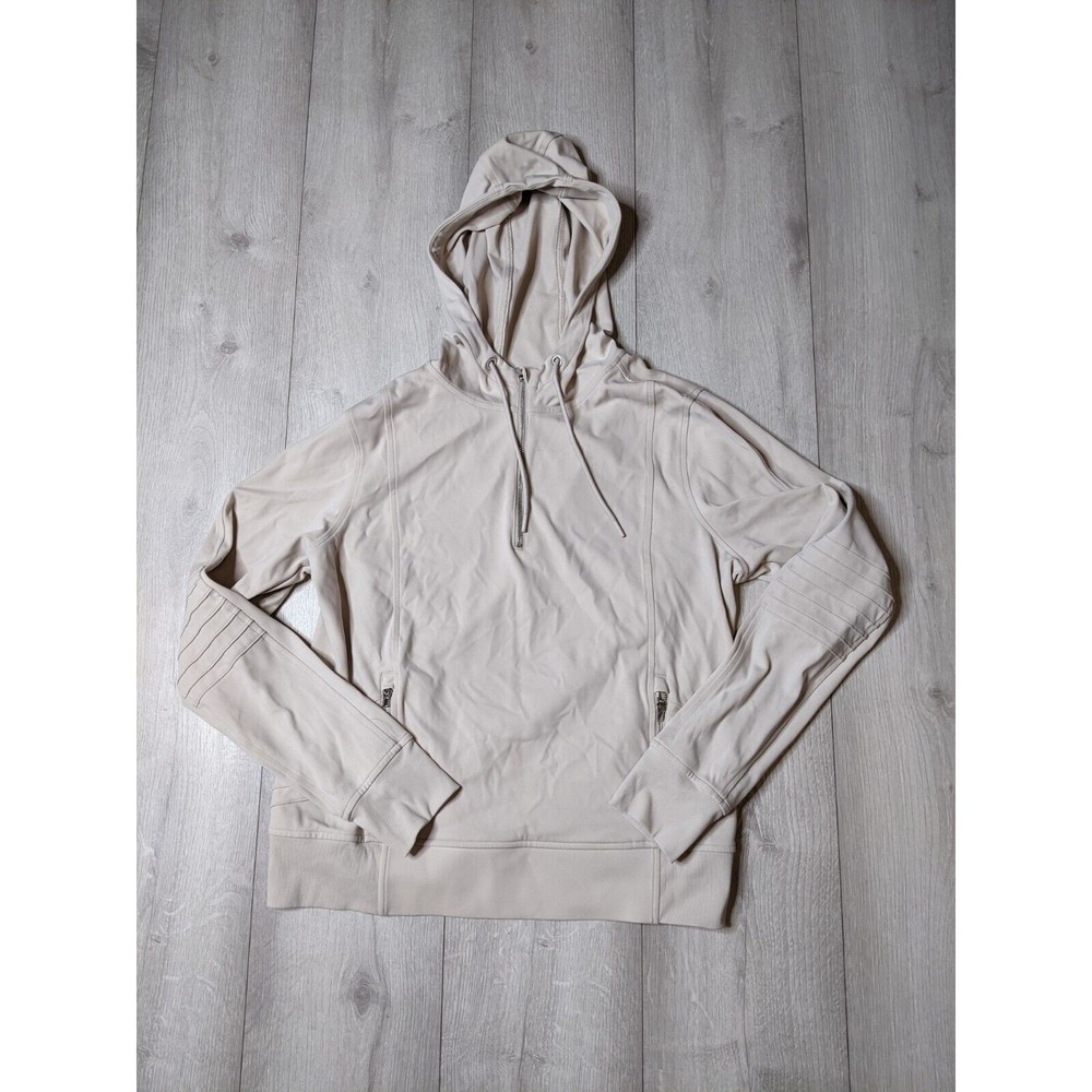 ATHLETA Venice Moto Hoodie Sweatshirt  Medium | Abalone Grey #984201